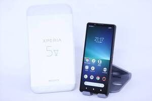 1円～ スマートフォン SIMフリー 有機EL Full HD+液晶 ブラック Xperia 5 V XQ-DE44 Snapdragon 8 Gen2 RAM8GB 256GB 6.1インチ