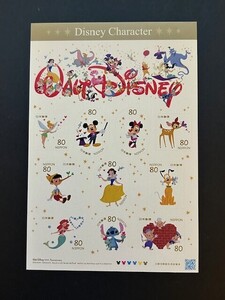 グリーティング切手 2012年 ディズニーキャラクター 80円10枚シート(シール式)　未使用　＃1936