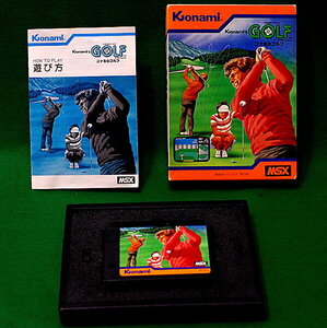 動作品 MSX 『 コナミのゴルフ 』 _ Konami _　