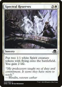 MTG ■白/英語版■ 《 霊体の予備兵/Spectral Reserves》★FOIL★ 異界月 EMN