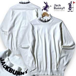 【5】新品 ジャックバニー コットンナイロン 保温 ハイストレッチ モックネック 長袖シャツ Jack Bunny!! ハイネック ゴルフ GOLF ◆R1687