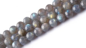 [EasternStar] 海外発送 ラブラドライト 曹灰長石 Labradorite 玉サイズ8mm 1連売り 長さ約40cm