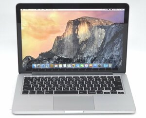 1円～最短発送 ジャンク品 CTOモデル MacBook Pro (Retina 13-inch、Early 2015) 3.1GHz Core i7 メモリ:16GB SSD:512GB G2PW 訳あり