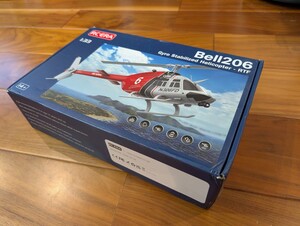 ヘリコプターラジコン RC ERA C138 Bell206 6CHスケールヘリ　レッド　外装一部破損品