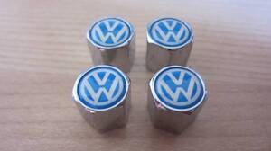 新品即決 ホイール用 バルブキャップ VW ライトブルー 4個セット UP ! POLO GOLF POLO JETTA TIGUAN TOUAREG BORA TOURAN SCIROCCO