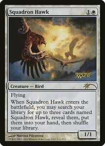 MTG ■白/英語版■ 《戦隊の鷹/Squadron Hawk》★プロモFOIL★ フライデーナイトマジック FNM