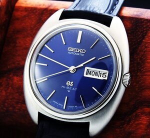 GRAND SEIKO グランドセイコー ハイビート 56GS 5641-7000 Steel Blue Dial メンズ 自動巻き(美品、OH済み ) / 37mm