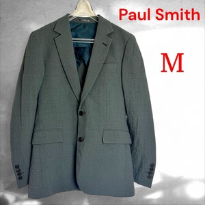 [結衣]165-24K002☆美品☆Paul Smith ポールスミス 6万円 メンズジャケット M グレー 日本製