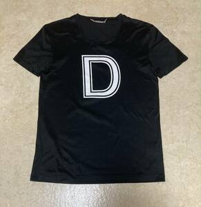 04AW ディオール オム DIOR HOMME Dロゴ Tシャツ S 黒 CELINE saint laurent レザー ブレスレット デニム スニーカー