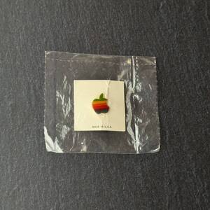 Apple pins ピンズ バッヂ バッジ アップル ビンテージ Apple Computer レインボー ロゴ りんご Mac iPhone