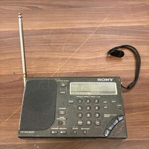 昭和レトロ SONY ICF-SW1000T ラジオ カセットプレーヤー ブラック ラジカセ ソニー オーディオ 音響ステレオ レコーダー アンティーク