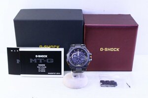 ★CASIO カシオ MTG-G1000 G-SHOCK Gショック 腕時計 MT-G ソーラー ブラック メンズ 不動品 ジャンク 付属品あり 箱付き【10856617】