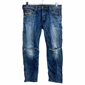 DIESEL デニムパンツ W34 ディーゼル ボタンフライ BELTHER インディゴ 古着卸 アメリカ仕入 2305-1422