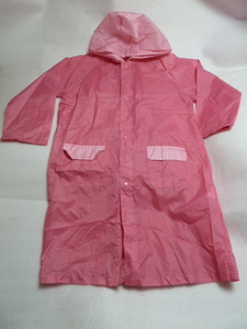 SIW264◆ ニトリ◆ キッズ◆ レインコート 雨カッパ ポンチョ 雨合羽◆ ピンク色◆