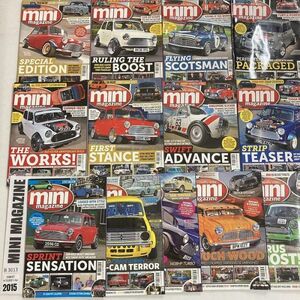 B3013　2015　13冊セット「MINI MAGAZINE」　ミニマガジン　英国　旧車雑誌　英国車　ビンテージ　自動車