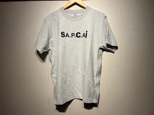 ♪送料無料★sacai × A.P.C.★名作★半袖カットソー★SA.P.C.AI★サカイ × アーペーセー★Tシャツ★AD2021★RN149947★グレー(灰)②★M♪