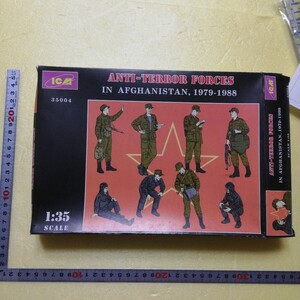 ☆地　1/35　ICM 対テロ部隊　アフガニスタン1979-1988 ソビエト軍　将兵８名　未組立　　