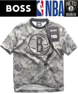 通年物20,600円新品HUGO BOSSボス★ネックストラップ付属NBA公式ブルックリン・ネッツTシャツJAY－ZジェイZ【欧米M＝日本L】