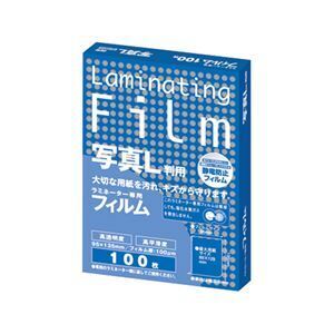 【新品】(まとめ) アスカ ラミネーター専用フィルム 写真L判サイズ 100μ BH904 1パック（100枚） 〔×10セット〕