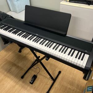 【引き取り限定】KORG コルグ　電子ピアノ 2020年製 B2 譜面台 ペダル スタンド　中古