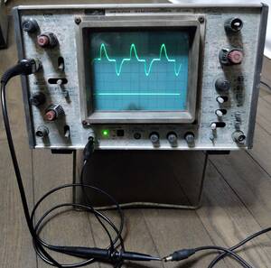 動作確認済 シンクロ オシロスコープ IWATSU SS-5703 DC-20MHz 2ch プローブ付 岩通 岩崎通信機　SYNCHROSCOPE アンプ イグナイター調整