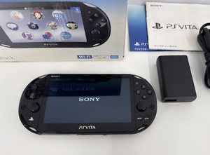 100円～◎SONY ソニー PlayStation Vita Wi-Fiモデル PCH-2000 Black 箱入り ヴィータ 【通電/動作確認済】