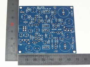 差動入力ディスクリートヘッドフォンアンプ基板。　　9v供給で　max 125mW.　　　　　RK-279　