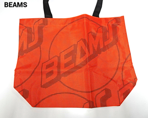 未使用【BEAMS TOTE BAG ORANGE ビームス トートバッグ トートバック オレンジ MEN