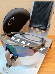 【美品♪偏光♪】オリーブ/アジアンフィット/レーダーロック/オークリー/oakley/radarlock/検サングラス　釣り　ランニング　自転車 