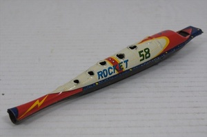 [珍品]ROCKET 58 笛 ブリキ 1960年代 当時物 日本製 ホイッスル スペース ロケット Space 昭和レトロ 雑貨