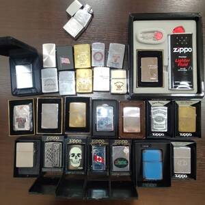 #35919 ZIPPO ジッポー 27個セット ブロンズカラー　シルバーカラー　ゴールドカラー ジッポ オイルライター 喫煙具　まとめ