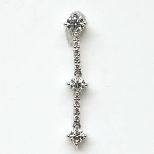 TRILOGY(トリロジー)◆Pt900 天然ダイヤモンドペンダントトップ◆J 約1.2g 0.300ct 0.05ct diamond jewelry ジュエリー pendant EA2/EA4