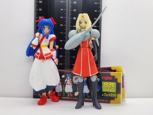 SNKベストフィギュアコレクションSRサムライスピリッツ ナコルル(ロングヘアー)&シャルロット(赤)[24J26検]Vampire Savior Samurai Spirits