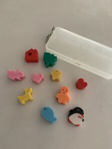 ミニ　消しゴム　セット　ケシゴム　アヒル　うさぎ　動物　魚　ペンギン　ミニサイズ　ミッフィー　☆