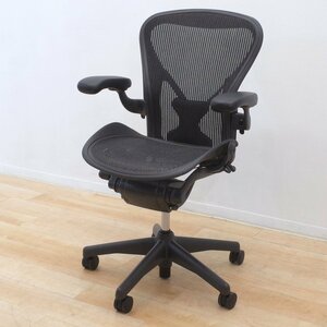 Herman Miller ハーマンミラー アーロンチェア ブラック 2019年製 Bサイズ ポスチャーフィット メッシュ フル装備 EG15312 中古