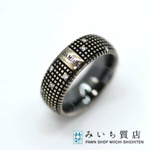 質屋 リング DAMIANI ダミアーニ メトロポリタン 750 ダイヤモンド 約8号 アクセサリー 指輪 ブラック H4248 みいち質店