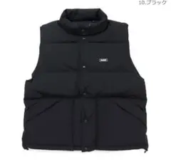 XLARGE ブラック ダウンベスト M