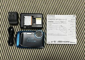 【動作確認済み】FUJIFILM FINEPIX XP130 デジカメ デジタルカメラ 防水 防塵 耐衝撃Bluetoothスカイブルー FX-XP130SB 1640万画素