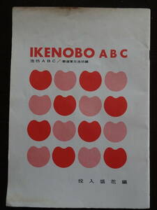 池坊ＡＢＣ／華道家元池坊編　投入盛花編　ＩＫＥＮＯＢＯ　ＡＢＣ　Ｂ5版36ページ 　テキスト　ノート