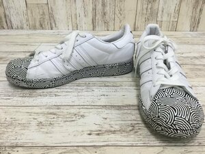 149B adidas × Hiroko Takahashi SUPERSTAR HTC アディダス スーパースター スニーカー ホワイト【中古】