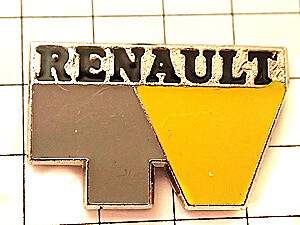 ピンバッジ・ルノー車 RENAULT FRANCE◆フランス限定ピンズ◆レアなヴィンテージものピンバッチ