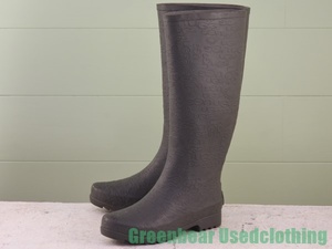 W039◆レディース【UGG オーストラリア】レインブーツ グレー 23cm 