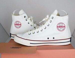 20AW CONVERSE Addict コンバースアディクト 1CL784 COACH CANVAS HI WHITE スニーカー US8.5 27cm 白 b7956