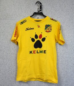 KELME ケルメ 半袖 Tシャツ サッカー フットサル サイズS 黄色 イエロー