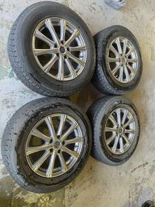 ◆AS614-1K◆BRANDLE◆CX-5/CX-8/CR-V等◆17×7J+48◆5H114.3◆DUNLOP◆WINTERMAXX◆225/65R17◆4本セット◆中古品◆