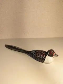 昭和レトロ　木製鳥のペーパーナイフ