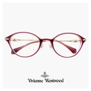 新品 ヴィヴィアン ウエストウッド メガネ 40-0007 c02 49mm レディース Vivienne Westwood 眼鏡 女性 オーバル 赤ぶち アジアンフィット