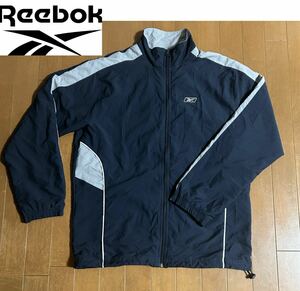 ★Reebok リーボック★裏メッシュで蒸れ防止！ネイビーカラーメンズジャンパー/L