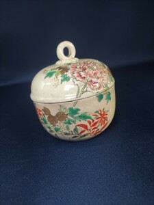 r39 京薩摩 京焼 薩摩焼 鈴形 古薩摩 香炉 香合 茶道具 時代物 古美術 骨董