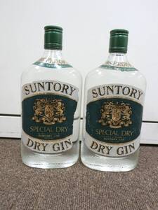 【大阪府内限定配送】40209◆SUNTORY/サントリー DRY GIN/ドライ ジン スピリッツ 720ml 40% 2本セット 未開栓